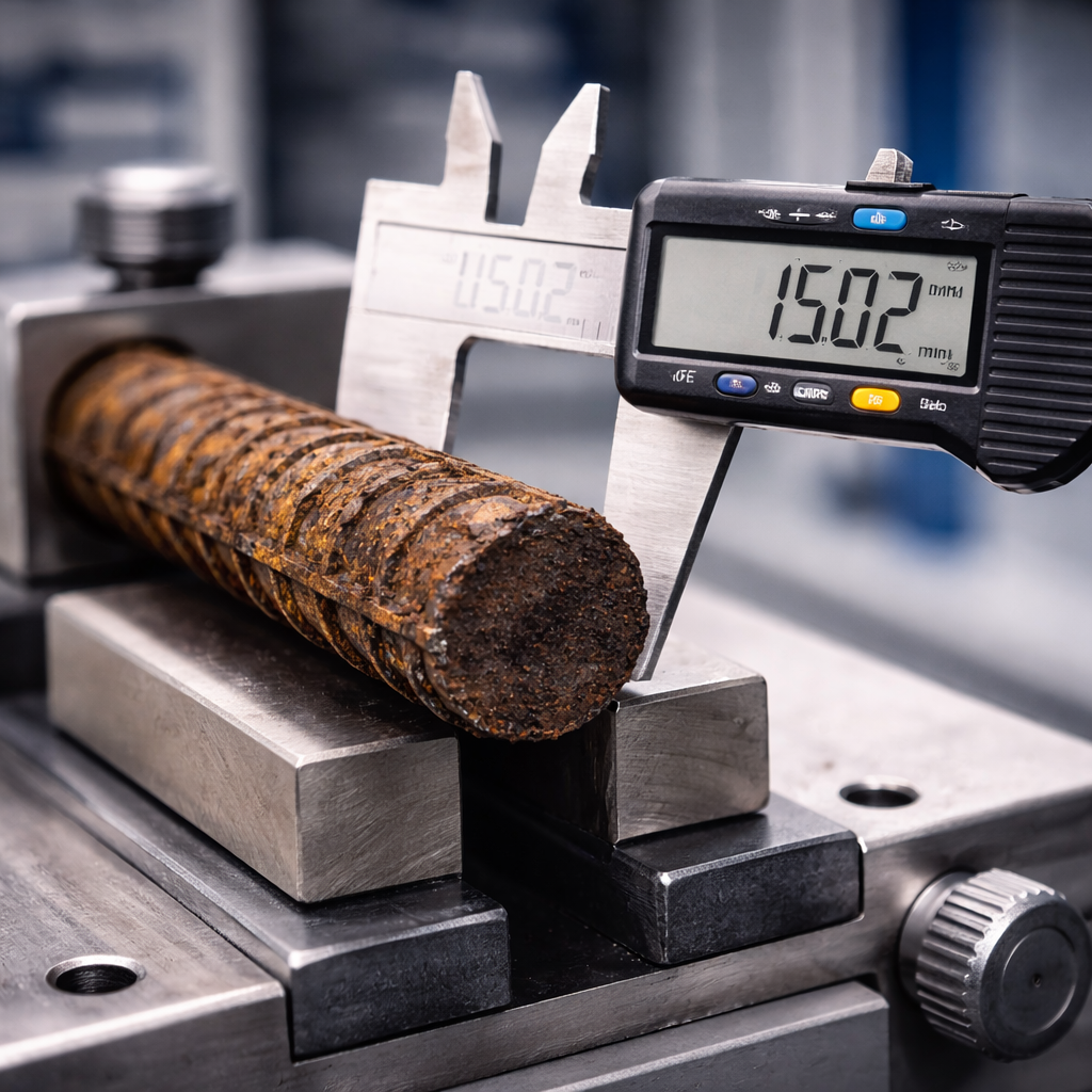 Barre estratte da calcestruzzo